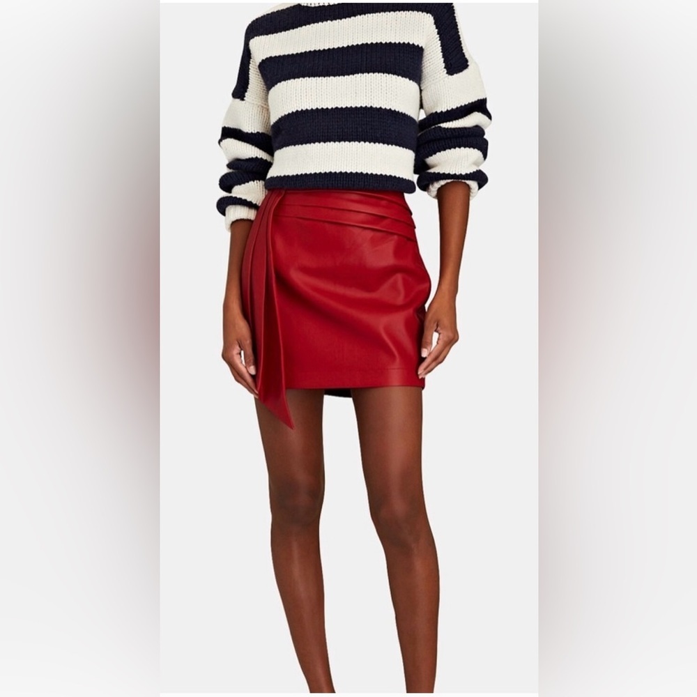 Saylor Coraline Vegan Leather Mini Skirt